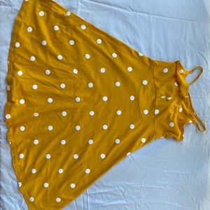Old navy girls yellow polka dot dress